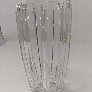 Vtg Elegant Clear Bud Vase Thick cut